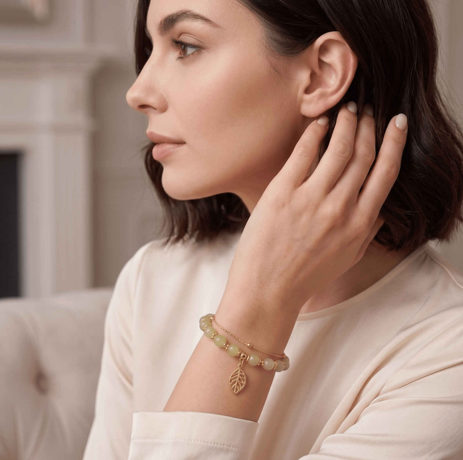 Elysian Leaf Bracelet - Orlumea