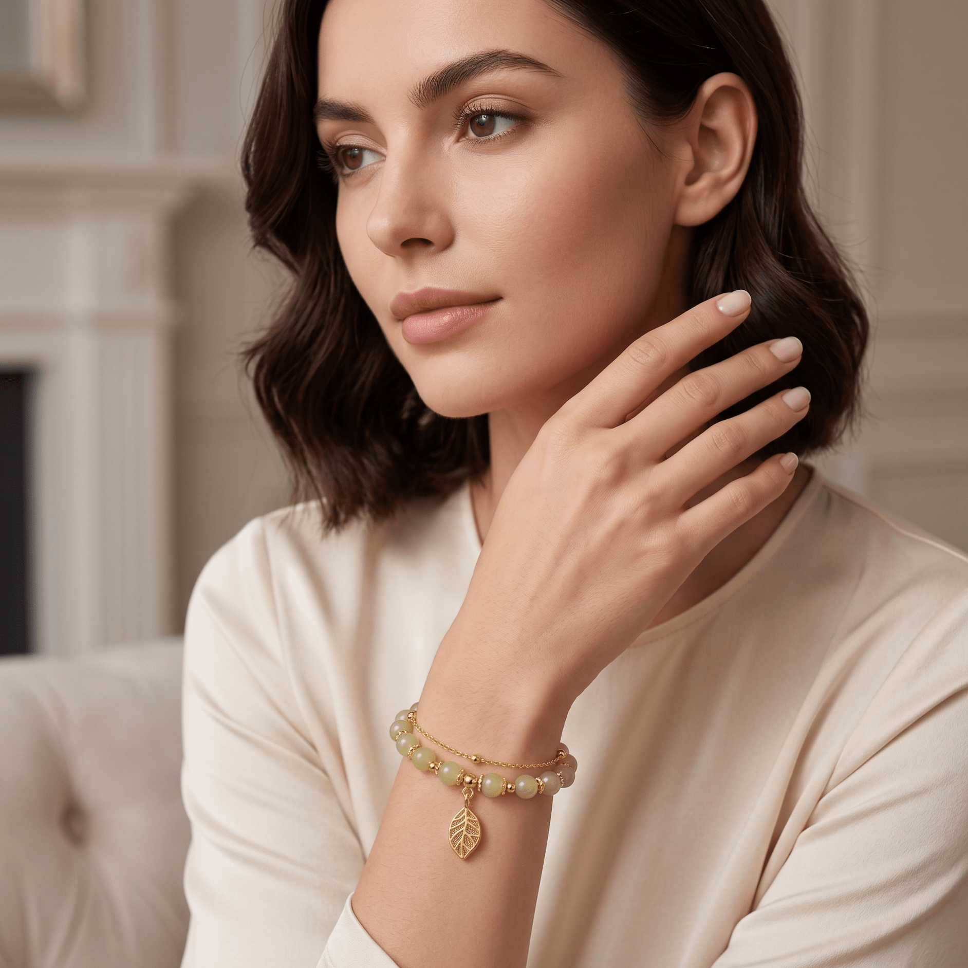 Elysian Leaf Bracelet - Orlumea
