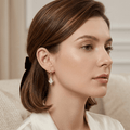 Emerald Glow Crystal Drop Earrings - Orlumea