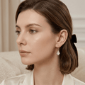 Emerald Glow Crystal Drop Earrings - Orlumea