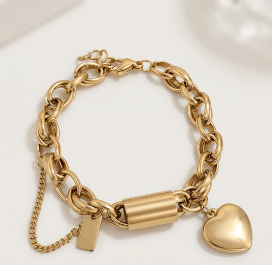 Eterna Heart Link Bracelet - Orlumea