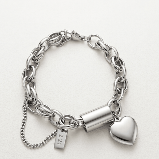 Eterna Heart Link Bracelet - Orlumea