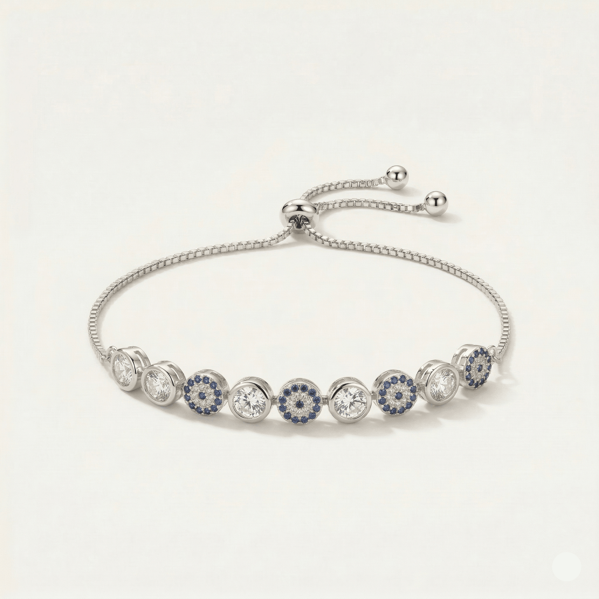 Evil Eye Crystal Adjustable Bracelet - Orlumea