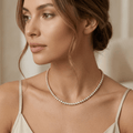 Gold Tennis Necklace – Luxe Edition - Orlumea