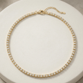 Gold Tennis Necklace – Luxe Edition - Orlumea
