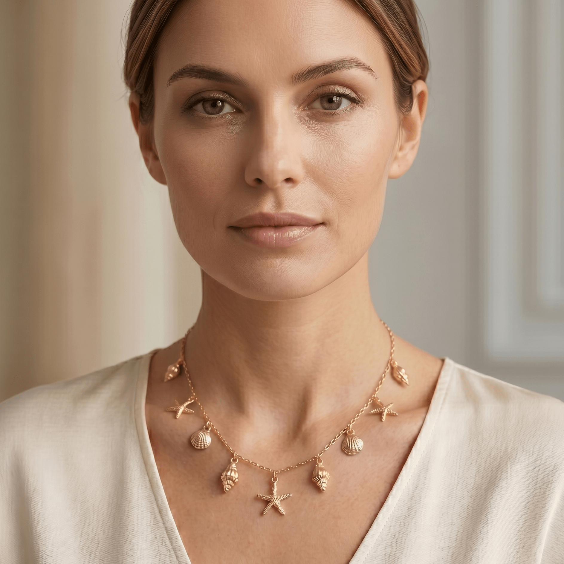 Golden Tide Charm Necklace - Orlumea