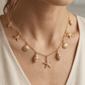Golden Tide Charm Necklace - Orlumea