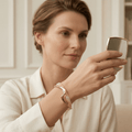 Ivory Wave Gold Cuff Bracelet - Orlumea