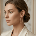 Lumière Oval Hoop Earrings - Orlumea
