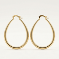 Lumière Oval Hoop Earrings - Orlumea