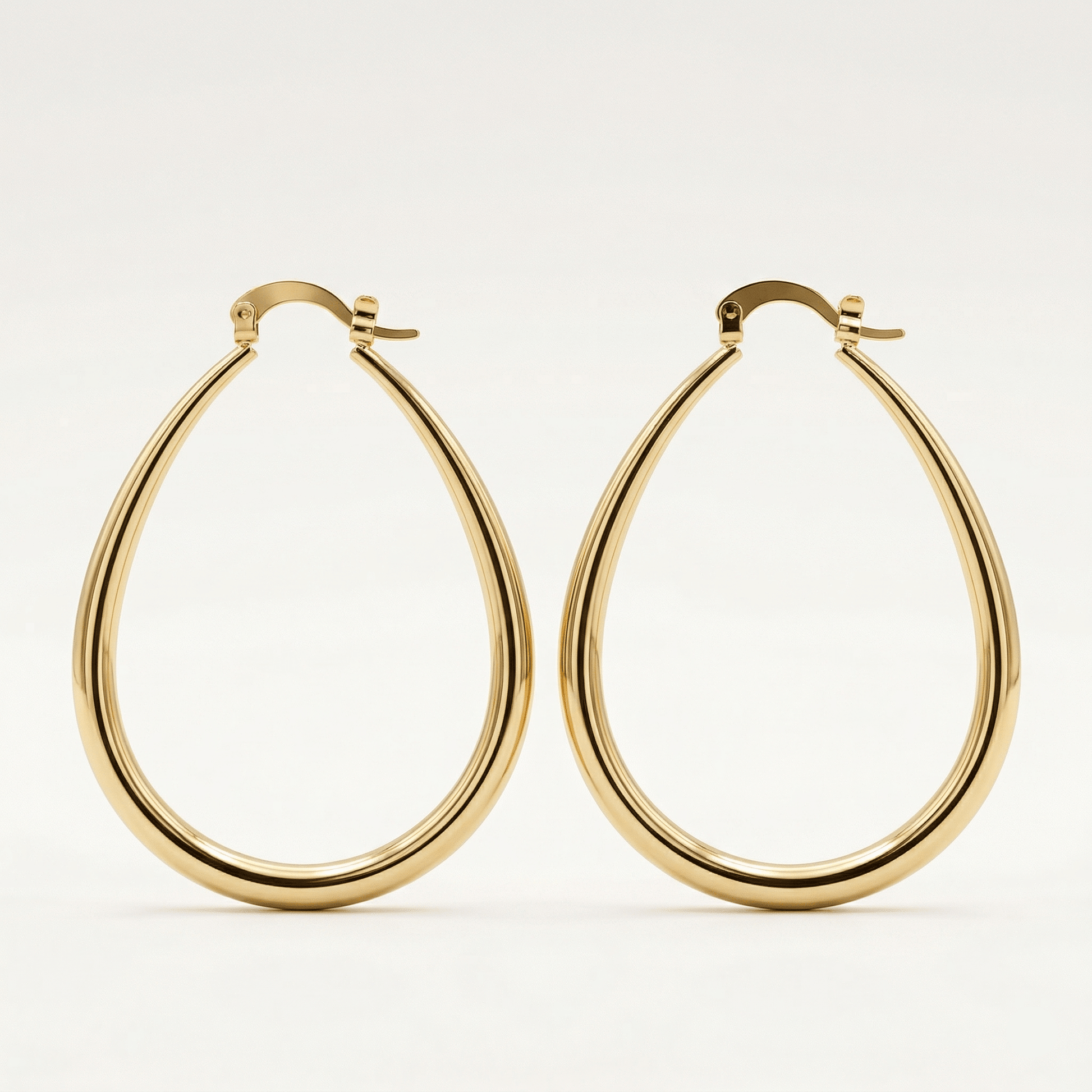 Lumière Oval Hoop Earrings - Orlumea