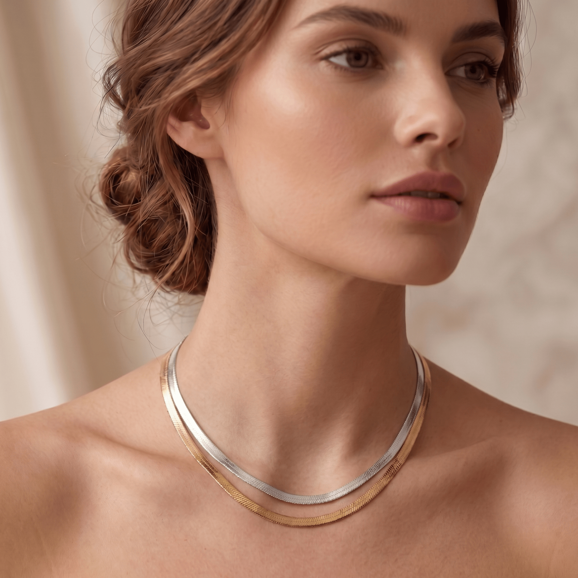 Lumière Snake Chain Necklace - Orlumea