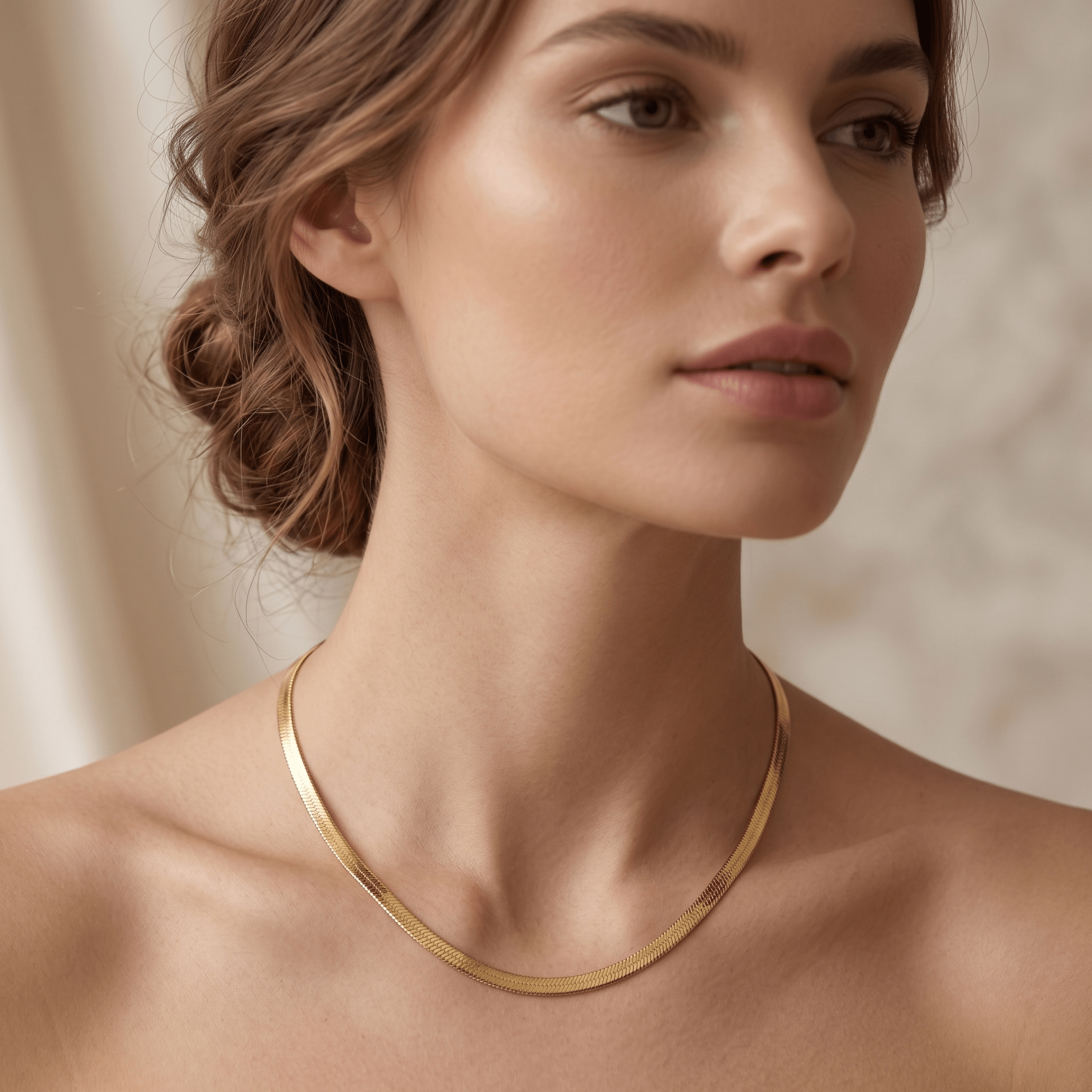 Lumière Snake Chain Necklace - Orlumea