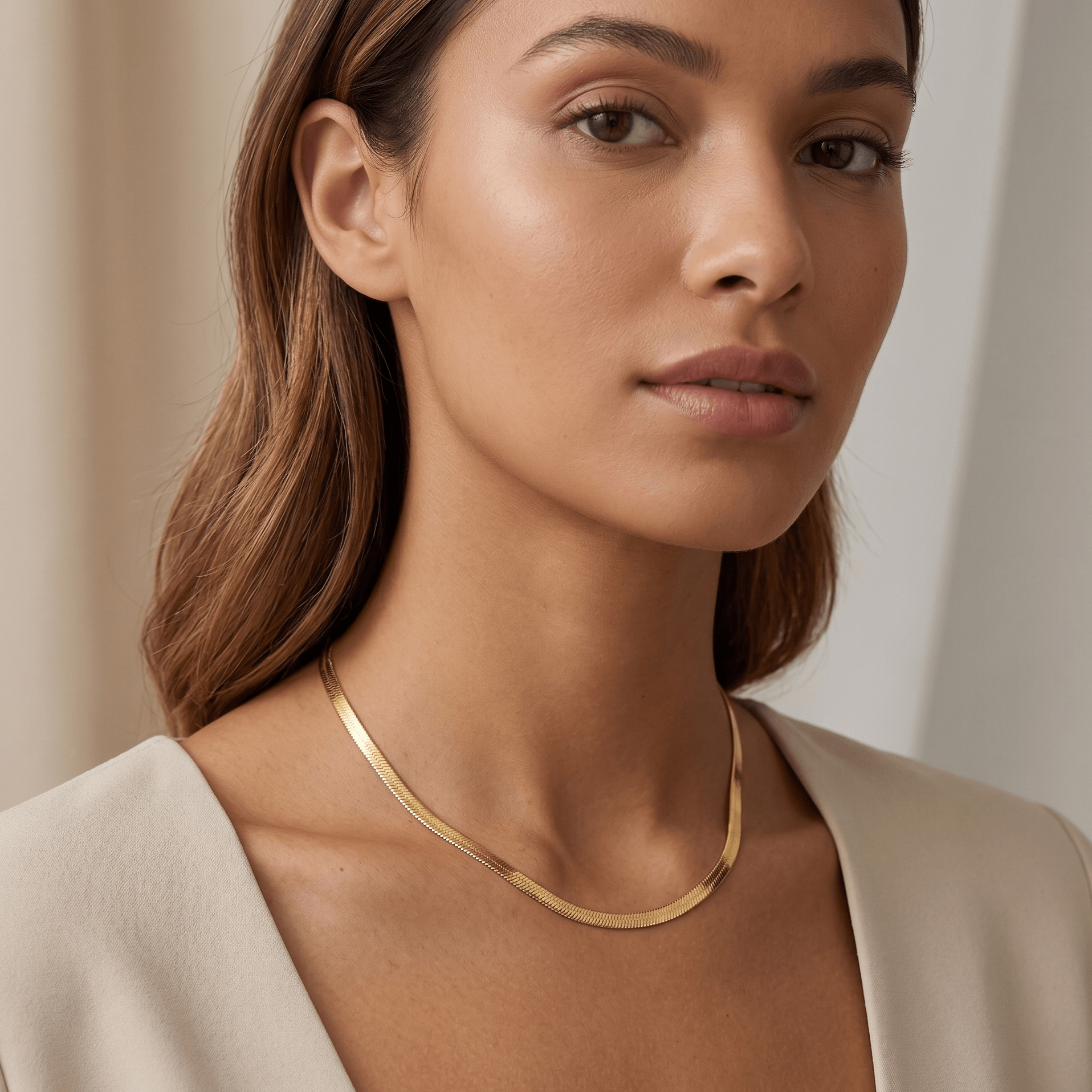 Lumière Snake Chain Necklace - Orlumea