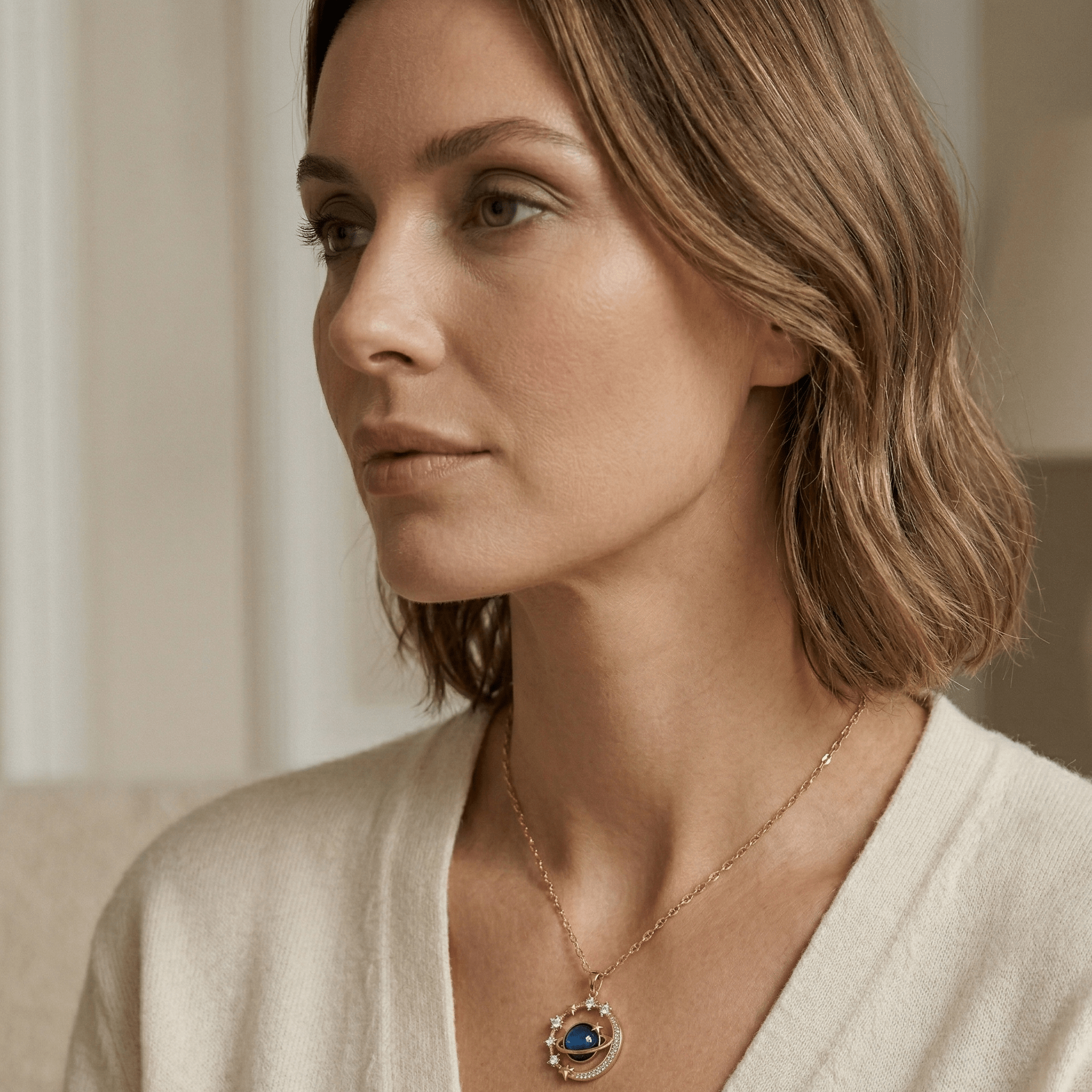 Luna Celestial Gold Necklace - Orlumea