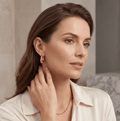 Luna Drop Earrings - Orlumea