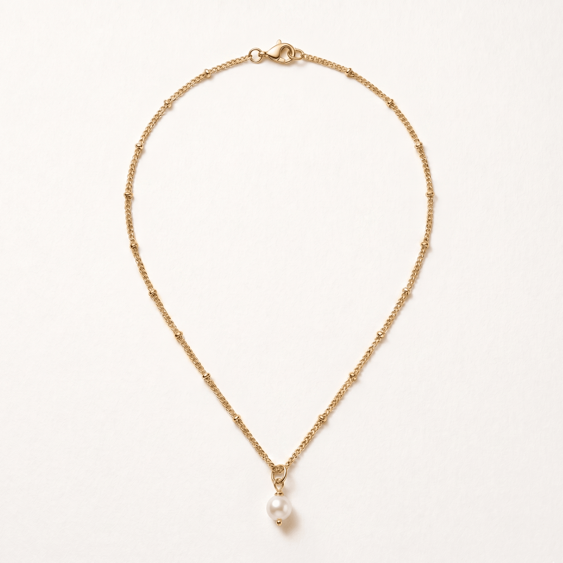 Luna Pearl Drop Necklace - Orlumea