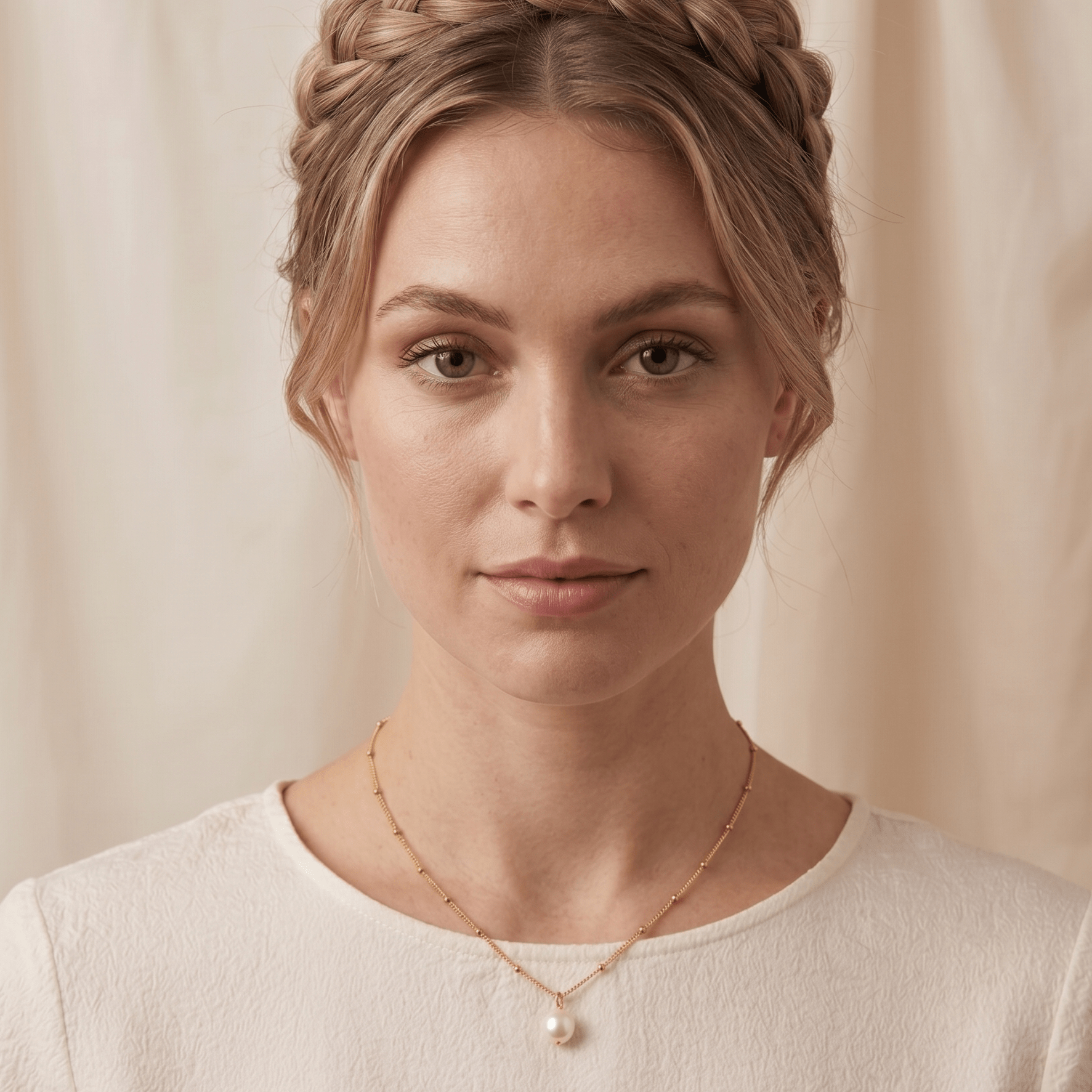 Luna Pearl Drop Necklace - Orlumea