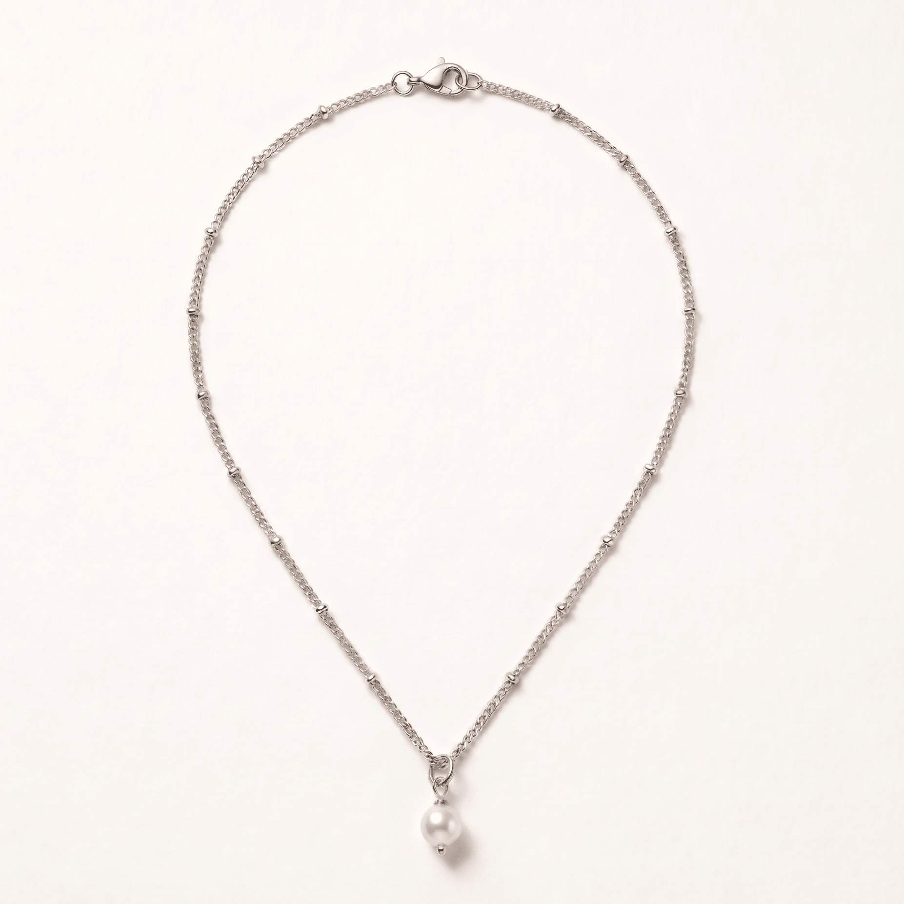 Luna Pearl Drop Necklace - Orlumea