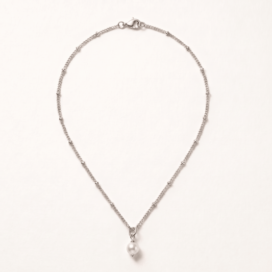 Luna Pearl Drop Necklace - Orlumea