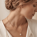 Luna Pearl Drop Necklace - Orlumea