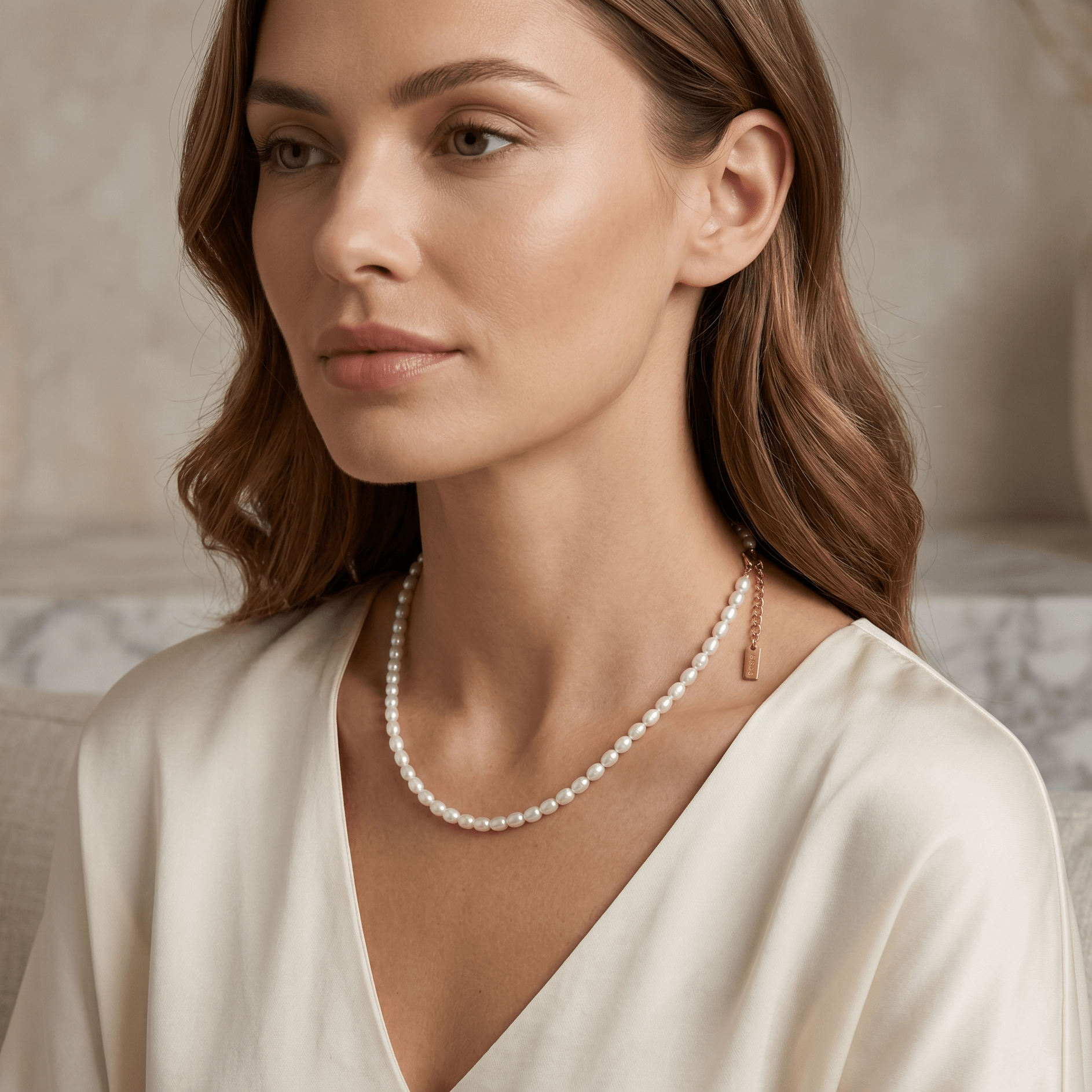 Luna Pearl Necklace - Orlumea