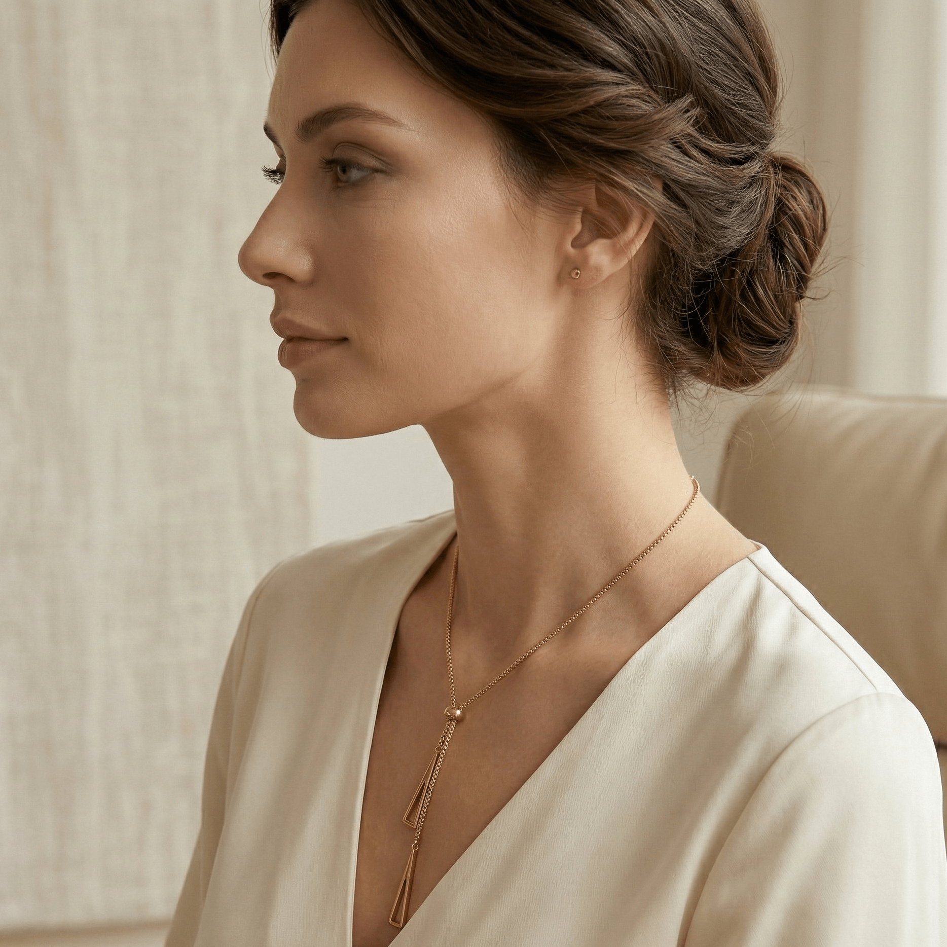 Minimal Drop Necklace - Orlumea