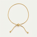 Minimal Gold Adjustable Anklet - Orlumea
