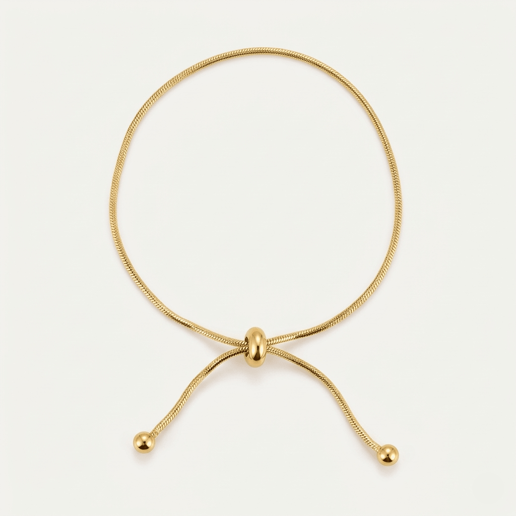 Minimal Gold Adjustable Anklet - Orlumea