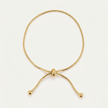 Minimal Gold Adjustable Anklet - Orlumea