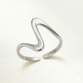 Minimal Wave Adjustable Ring - Orlumea
