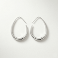 Minimalist Oval Gold Hoop Earrings - Orlumea