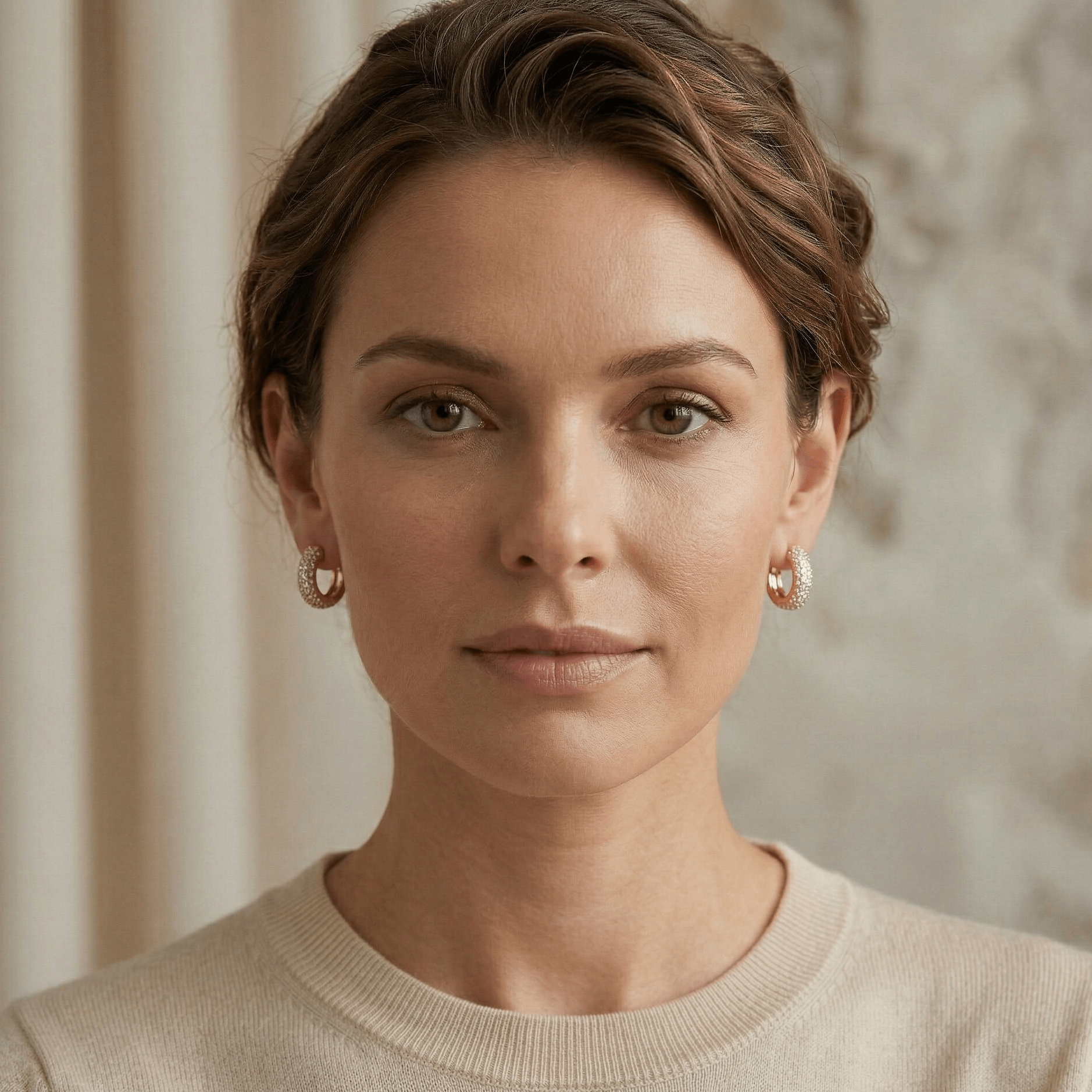 Parisian Luxe Sparkle Hoops - Orlumea