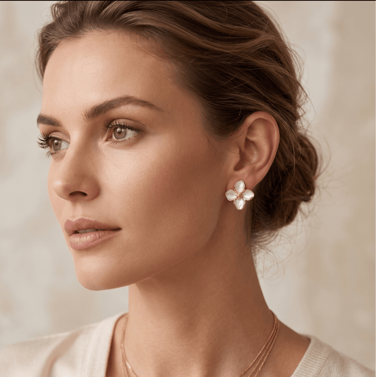 Pearl Bloom Earrings - Orlumea