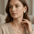 Pearl Flower Stud Earrings - Orlumea