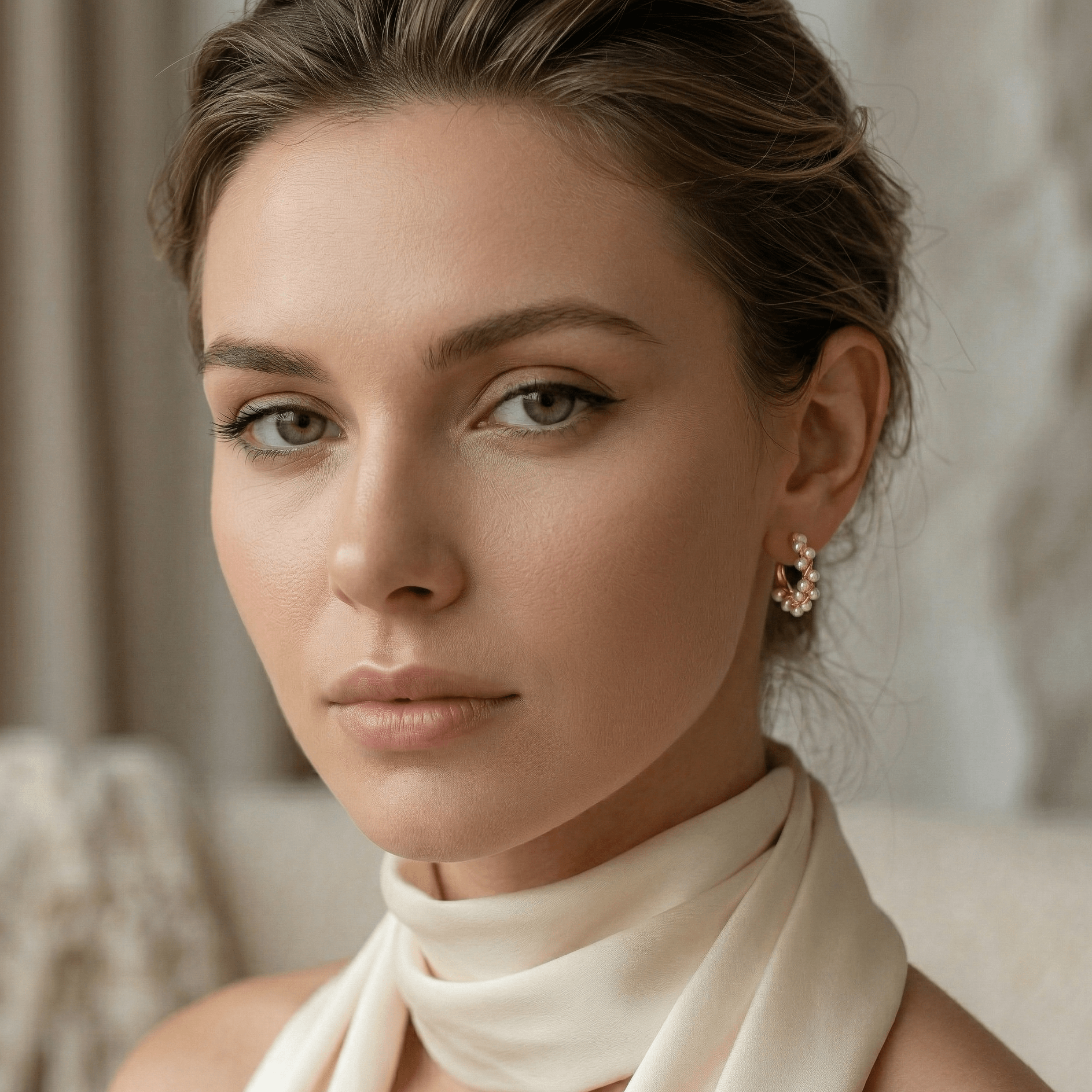 Pearl Signature Hoops - Orlumea