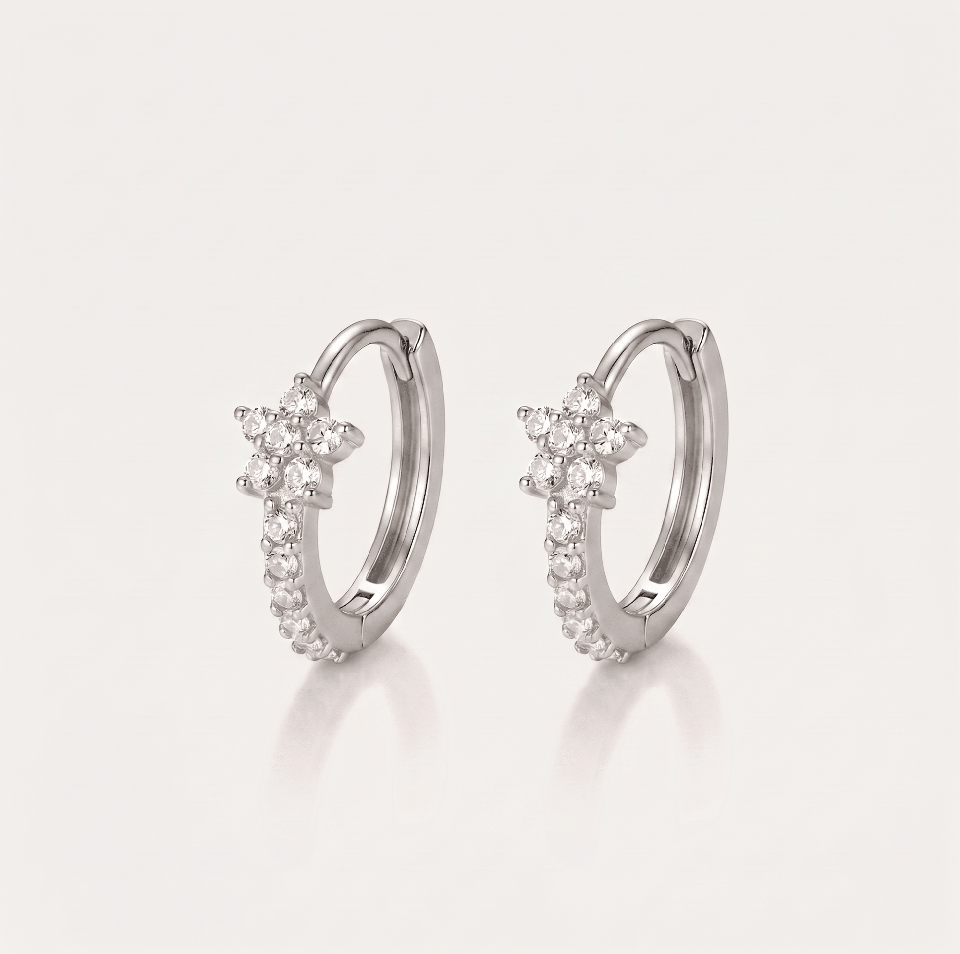 Radiant Cross Hoop Earrings - Orlumea