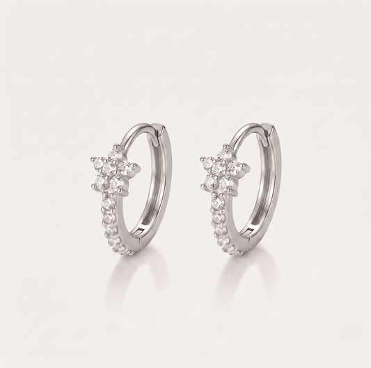 Radiant Cross Hoop Earrings - Orlumea