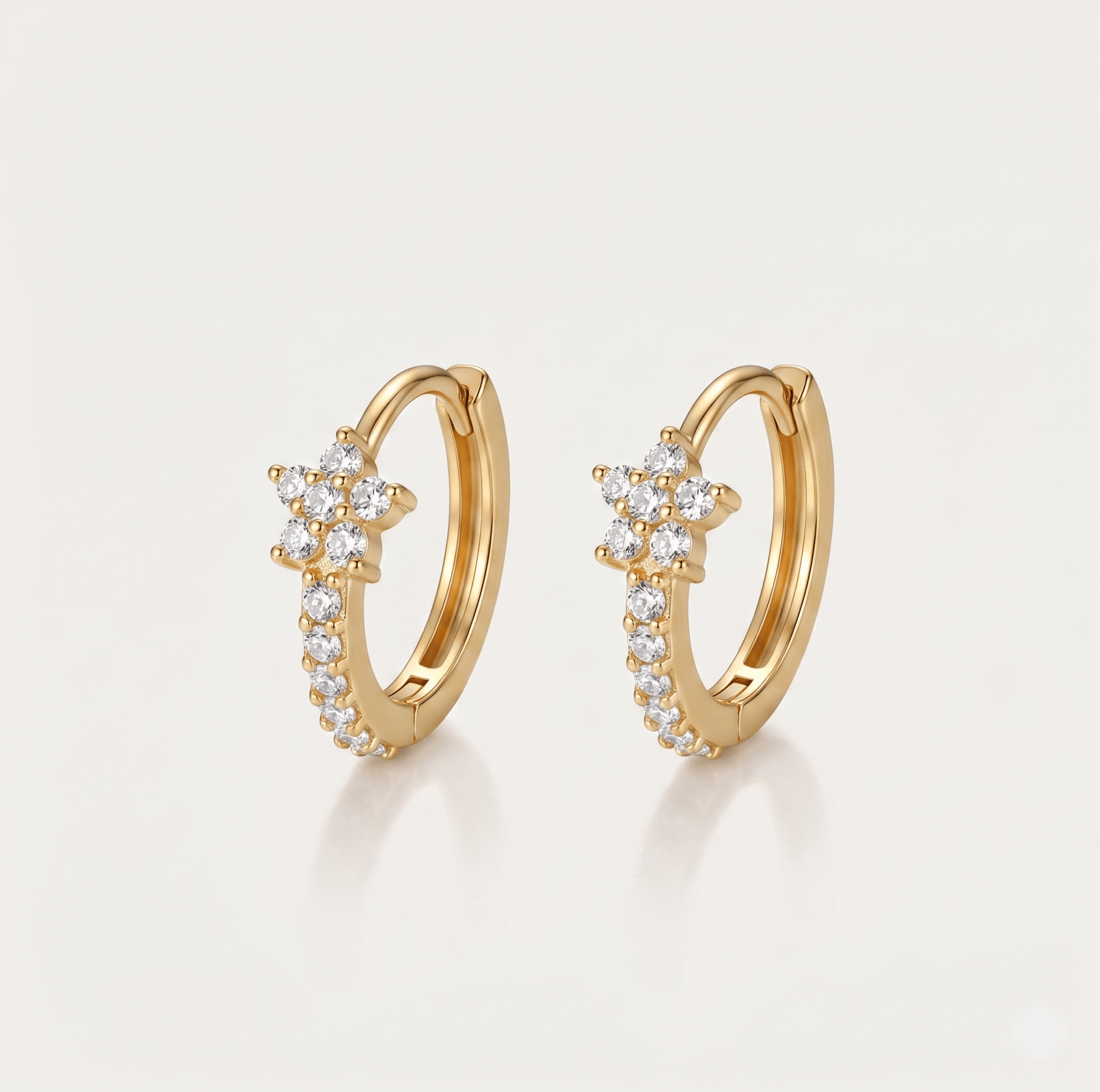 Radiant Cross Hoop Earrings - Orlumea