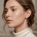Radiant Cross Hoop Earrings - Orlumea