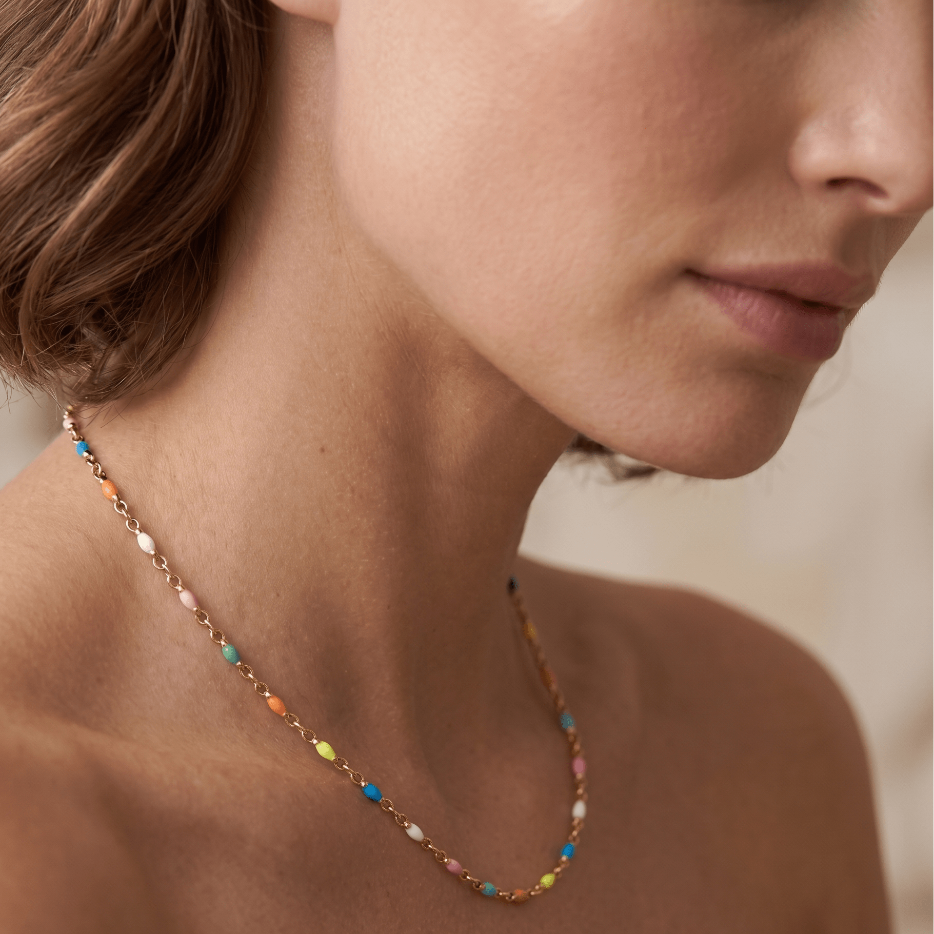 Rainbow Candy Bead Necklace - Orlumea