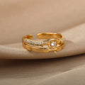 Sienna Crystal Adjustable Ring - Orlumea