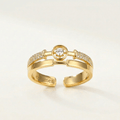 Sienna Crystal Adjustable Ring - Orlumea