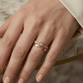Sienna Crystal Adjustable Ring - Orlumea
