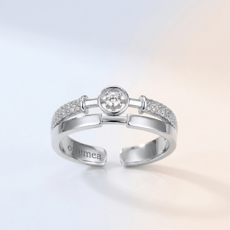 Sienna Crystal Adjustable Ring - Orlumea