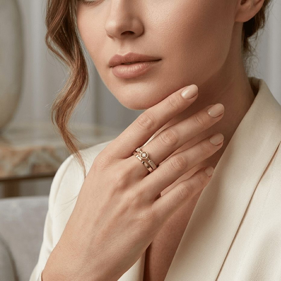 Sienna Crystal Adjustable Ring - Orlumea