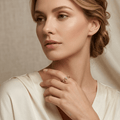 Sienna Crystal Adjustable Ring - Orlumea