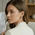 Sienna Double Crystal Huggie Earrings - Orlumea