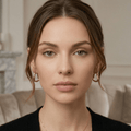 Sienna Square Hoop Earrings - Orlumea