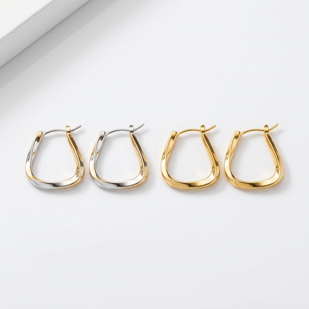 Sienna Square Hoop Earrings - Orlumea